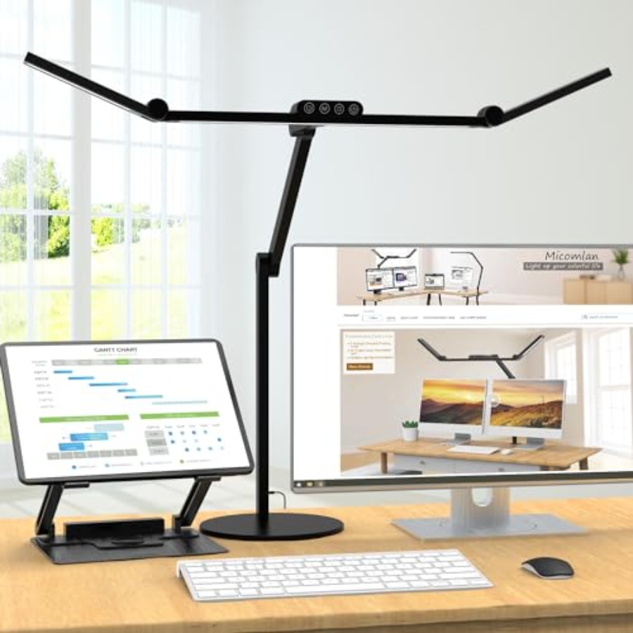 Office Table Home - Lampa biurkowa architekta z oświetleniem nastrojowym,