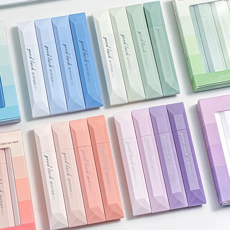 Sticky Note Dispenser - 4 sztuki taśmy klejącej w gradientowych
