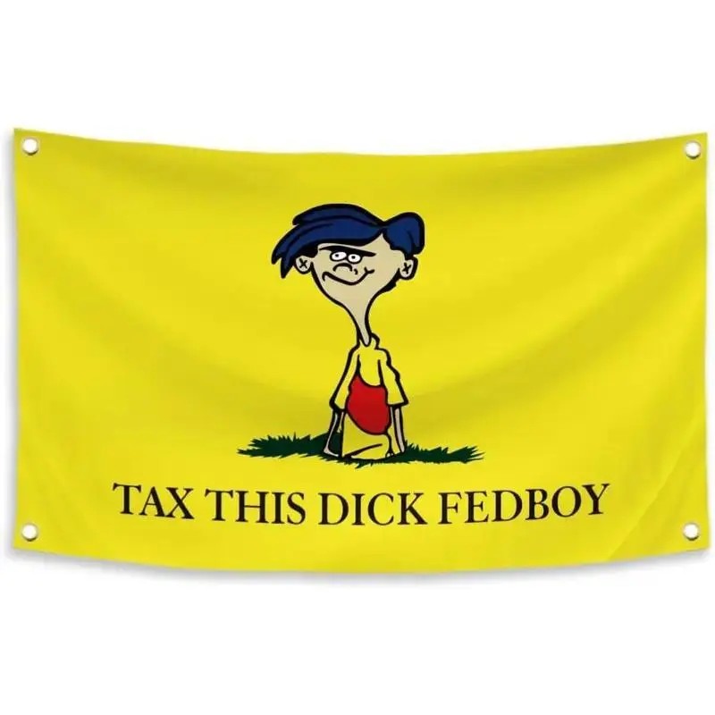 Home Office Tax - Flaga z zabawnym napisem „Tax This