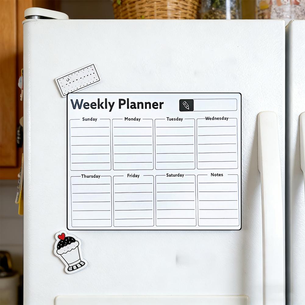 Whiteboard Magnetic - Magnetyczna tablica suchościeralna na lodówkę, wielokrotnego