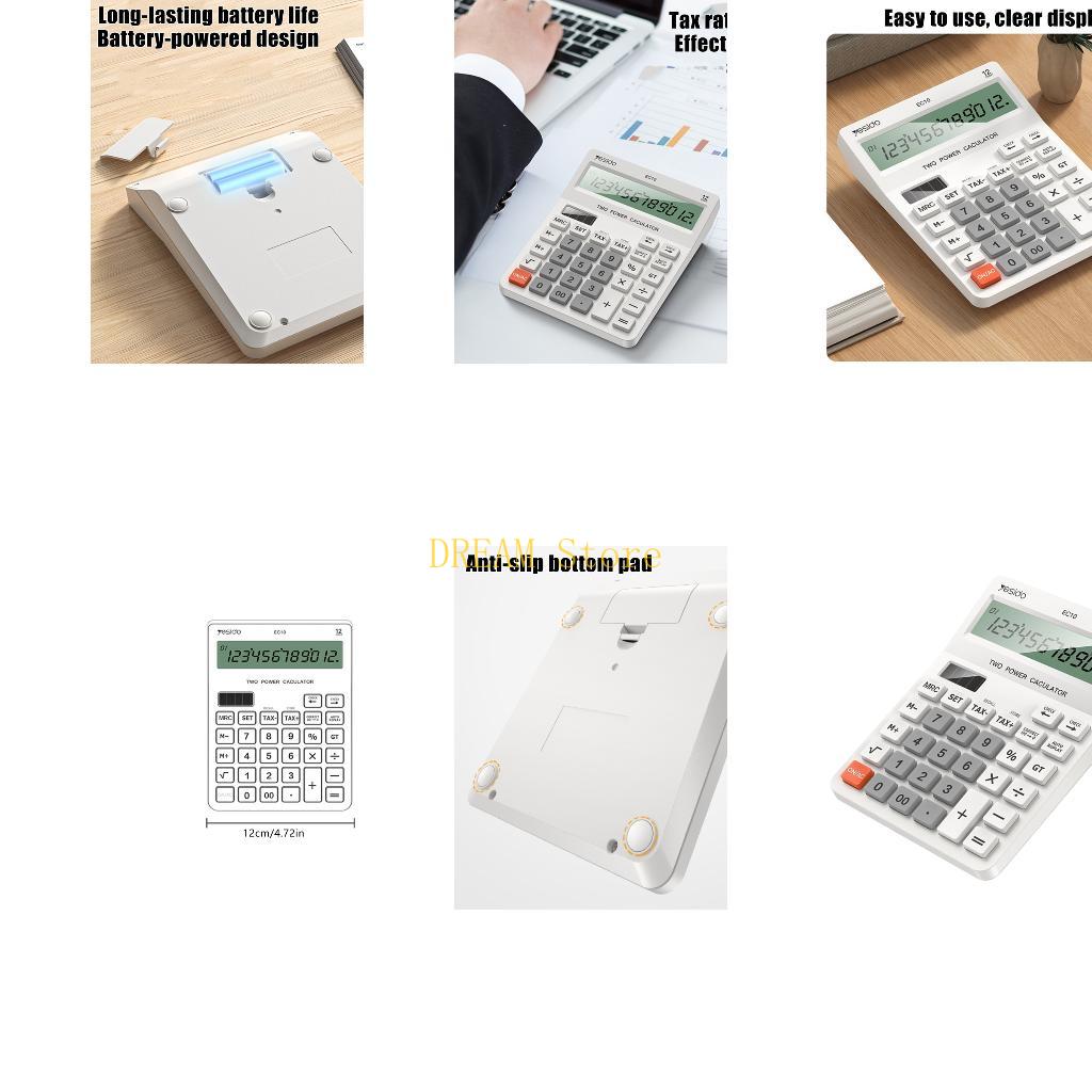 Home Office Tax - 12-cyfrowy kalkulator biurkowy z ekranem LCD