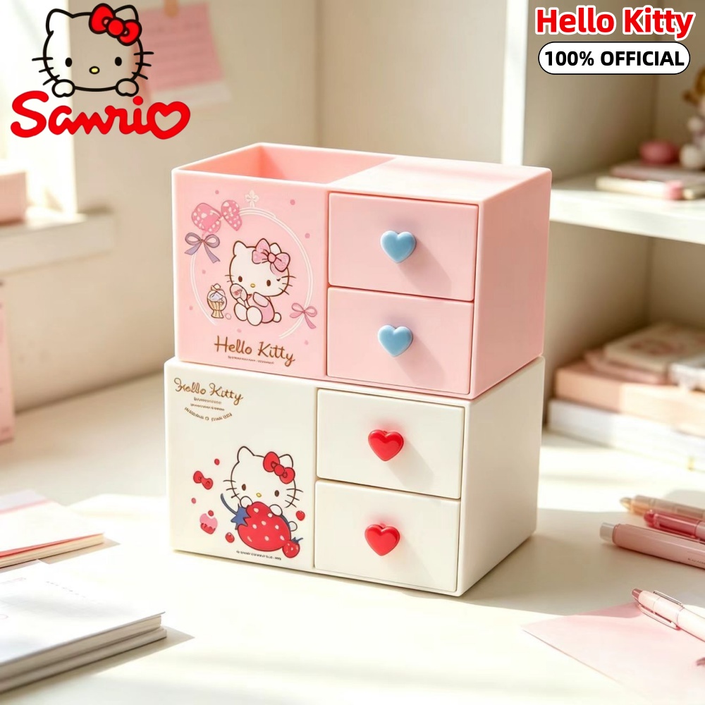 Home Office Desk With Drawers - Oryginalny organizer na długopisy z motywem