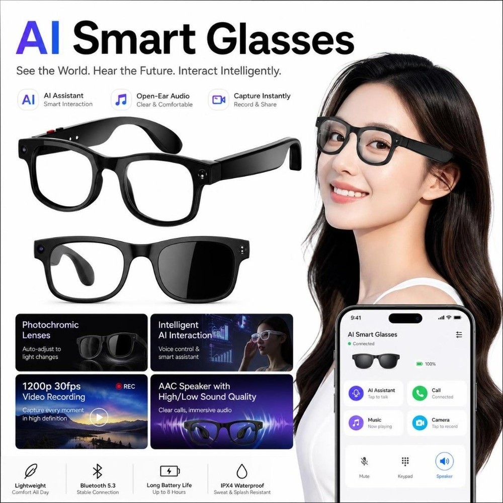 Inteligentne okulary AI 2 w 1: – Blue Light Glasses recenzja i cena