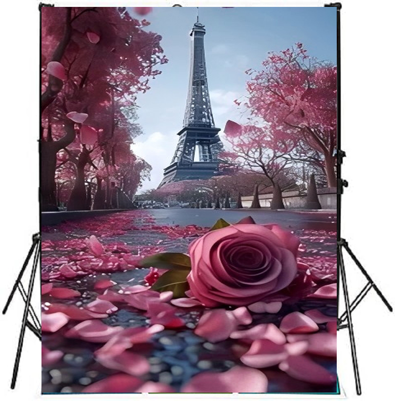 Tło fotograficzne z Wieżą Eiff – Home Office Backdrop recenzja i cena