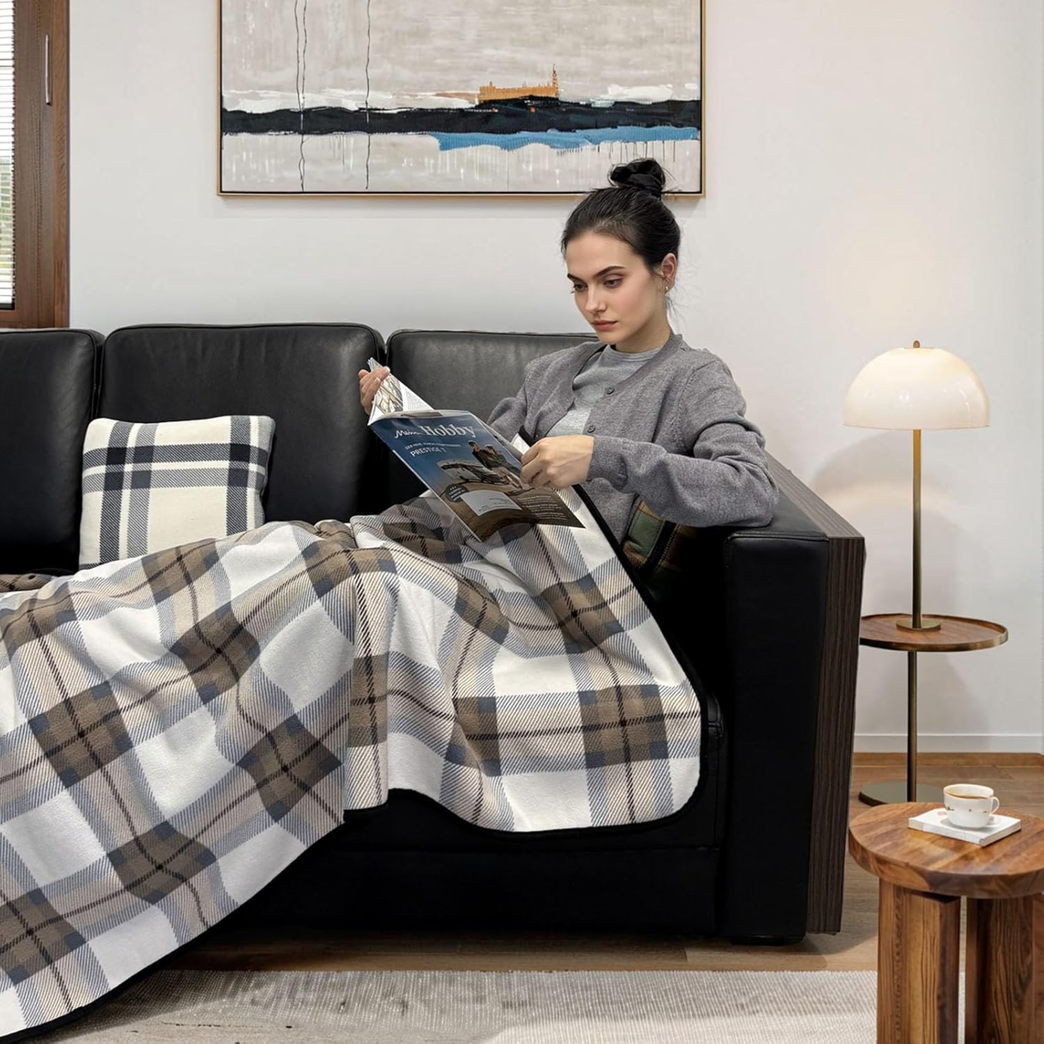 Koc do noszenia, pluszowy pled – Home Office With Sofa recenzja i cena