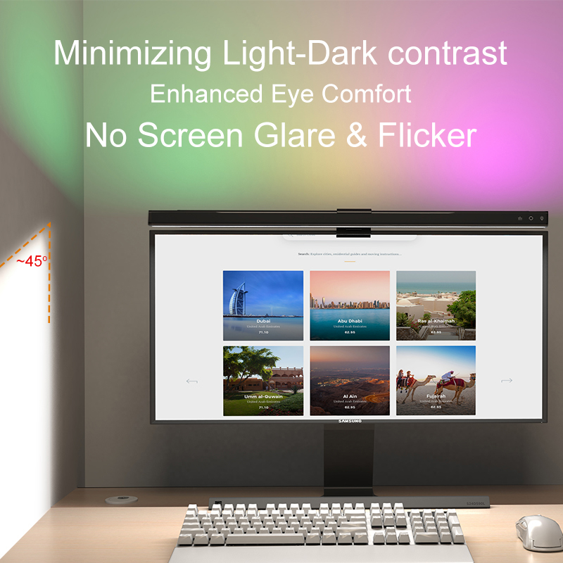 Światło RGB 60/80cm, oświetlen – Home Office Setup Ideas recenzja i cena