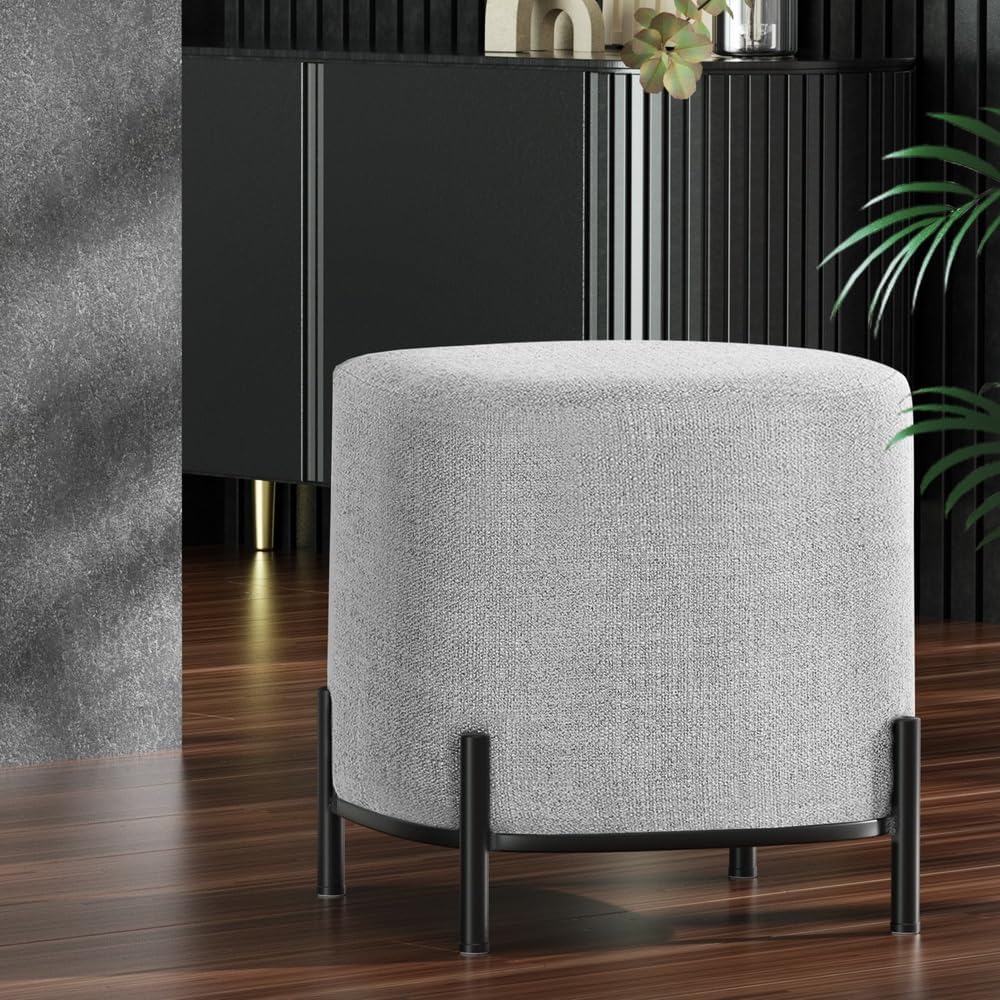 Ottoman, okrągły podnóżek, puf – Home Office In Living Room recenzja i cena