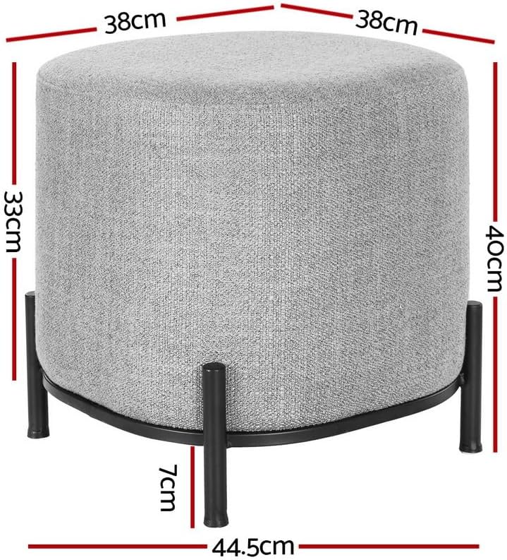 Ottoman, okrągły podnóżek, puf – Home Office In Living Room recenzja i cena