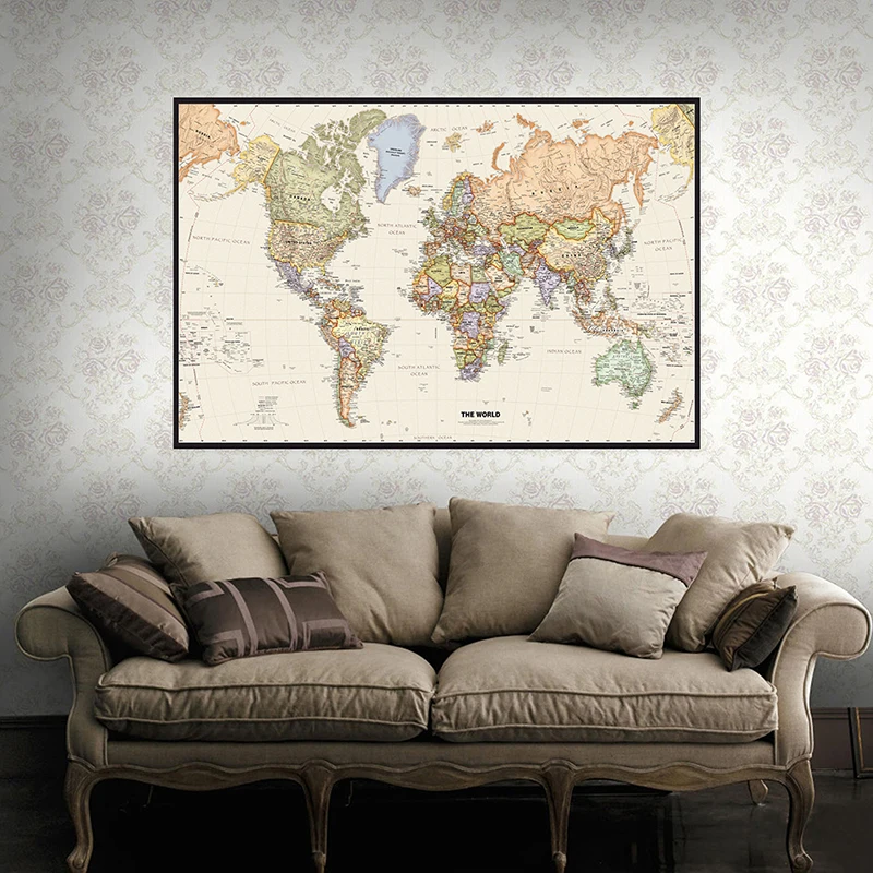 150x225cm Retro mapa świata fo – Home Office Backdrop recenzja i cena