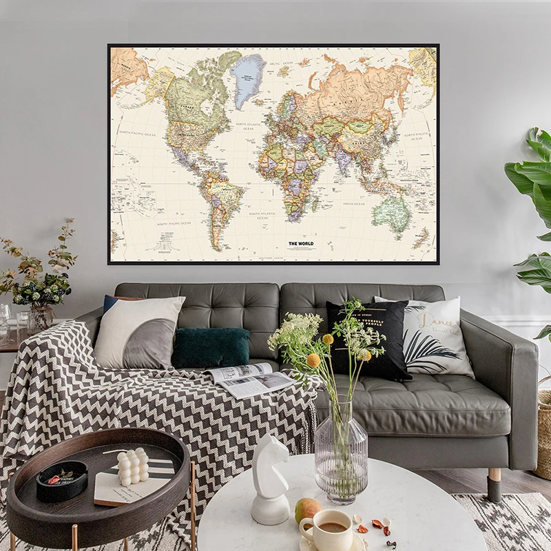 150x225cm Retro mapa świata fo – Home Office Backdrop recenzja i cena