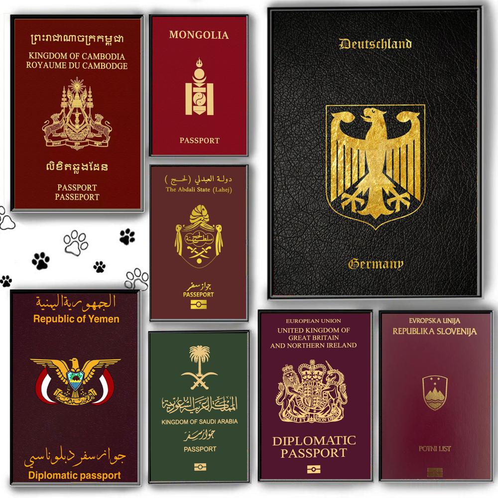 Plakat na ścianę z motywem pas – Home Office Passport recenzja i cena