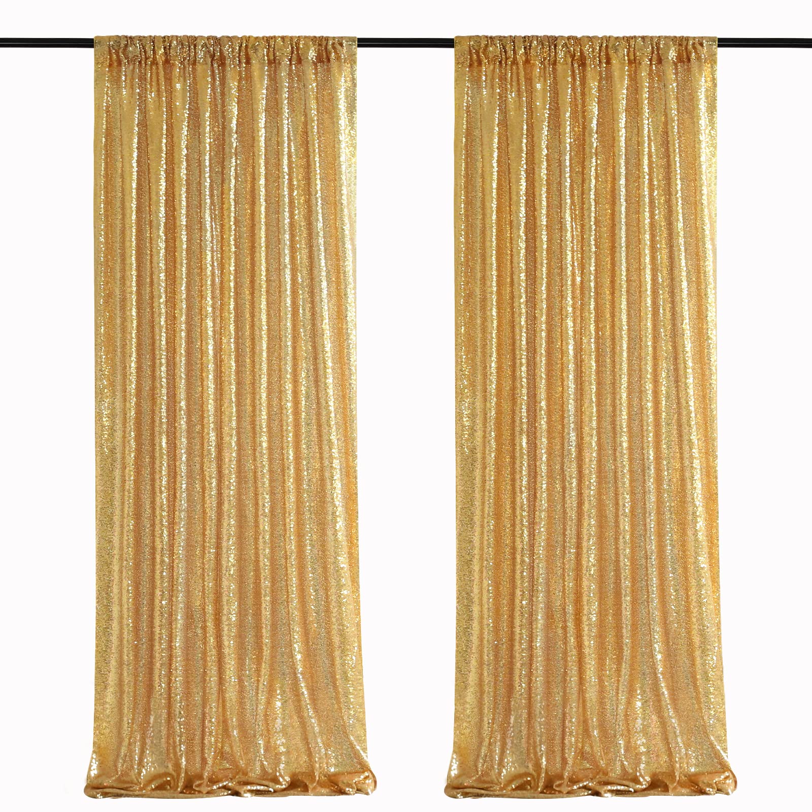2PCS Gold Sequin Party Backdro – Home Office Backdrop recenzja i cena