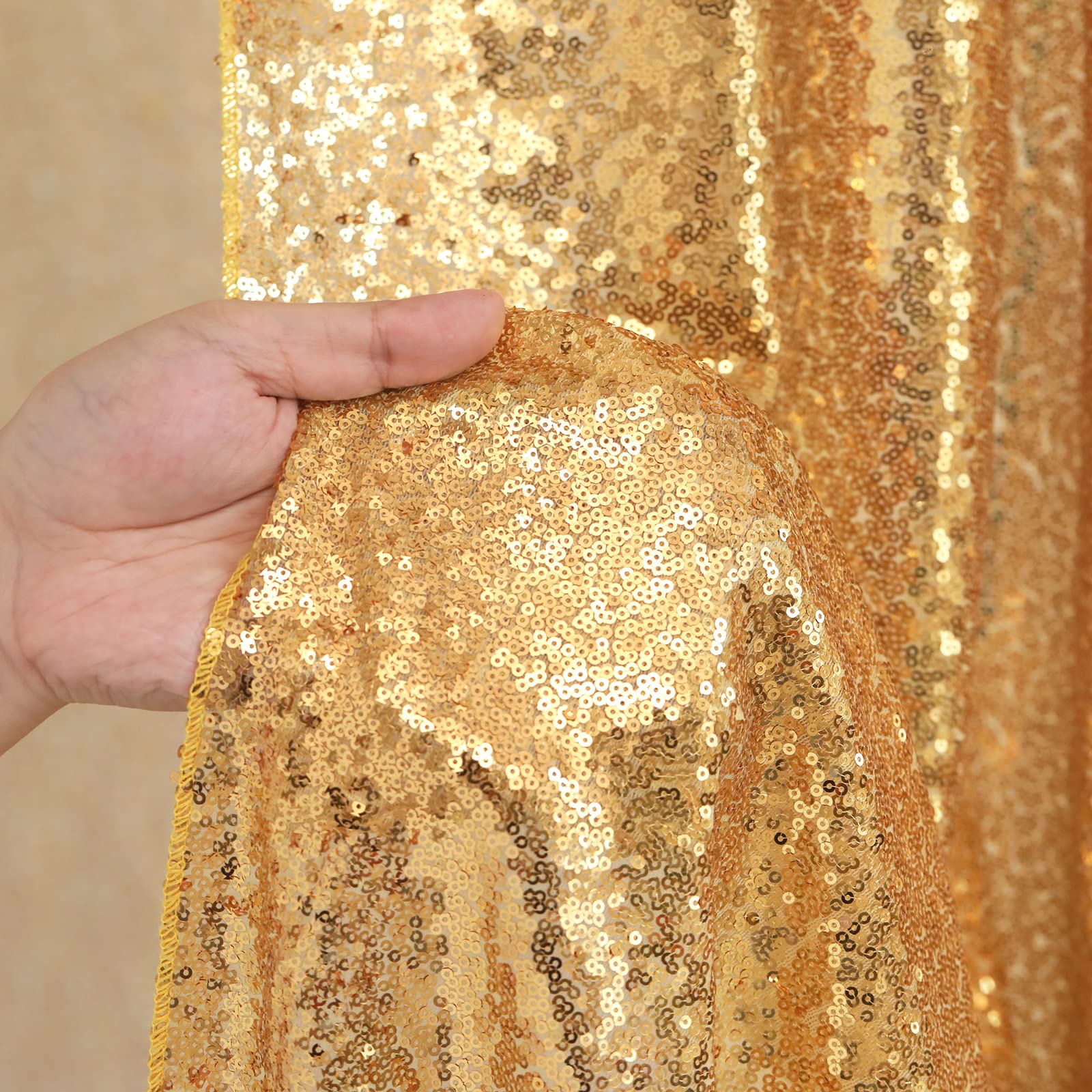 2PCS Gold Sequin Party Backdro – Home Office Backdrop recenzja i cena