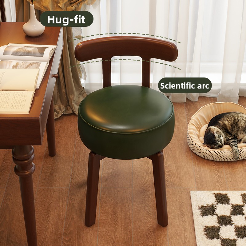 Krzesło obrotowe do toaletki z – Home Office In Living Room recenzja i cena