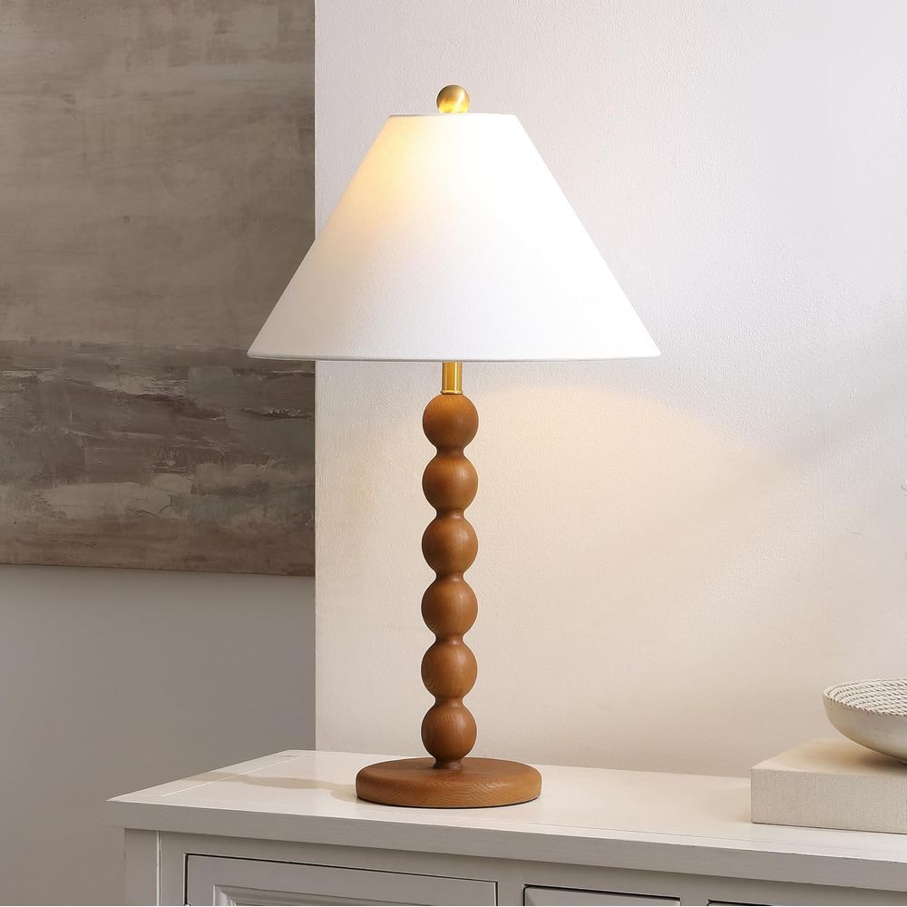 Naturalna brązowa lampa stołow – Office Table Home recenzja i cena