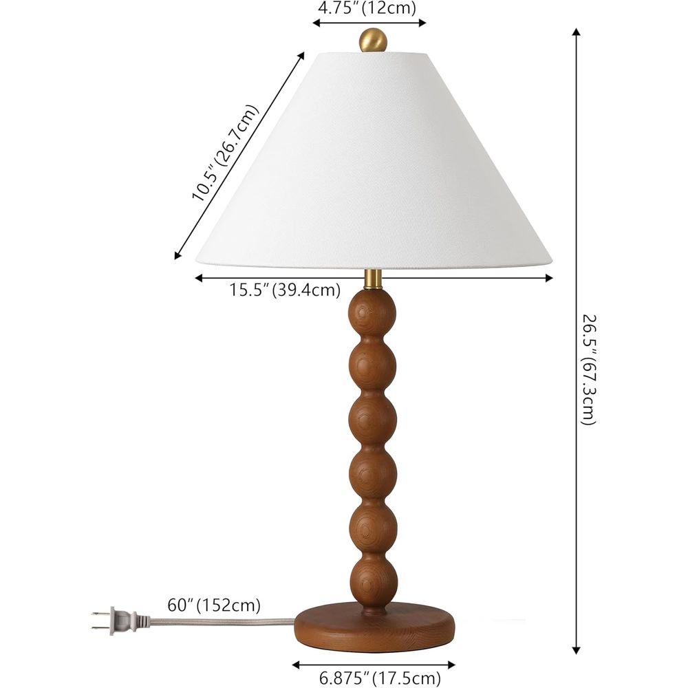 Naturalna brązowa lampa stołow – Office Table Home recenzja i cena