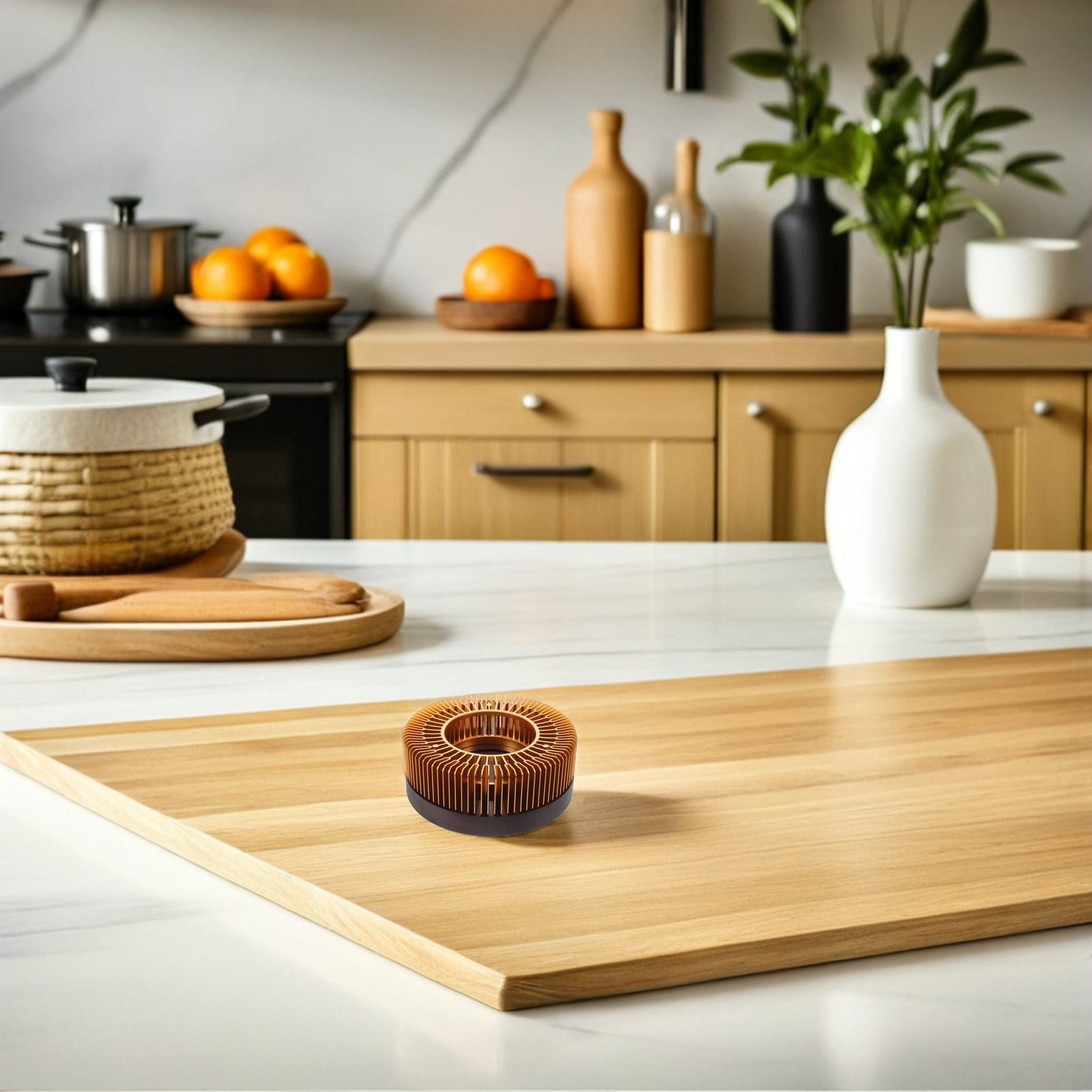 Złoty podgrzewacz do czajnika, – Office Table Home recenzja i cena