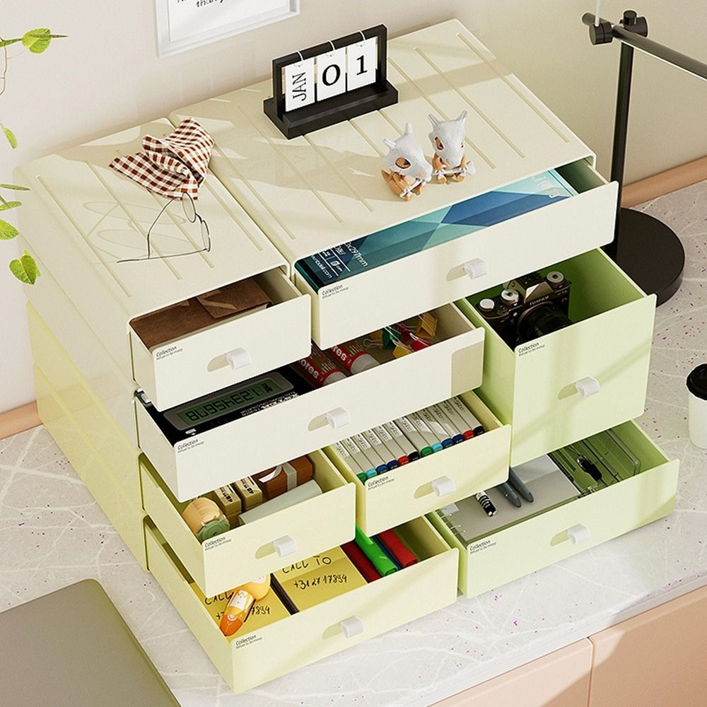 Kolorowy organizer na biurko z – Home Office Desk With Drawers recenzja i cena
