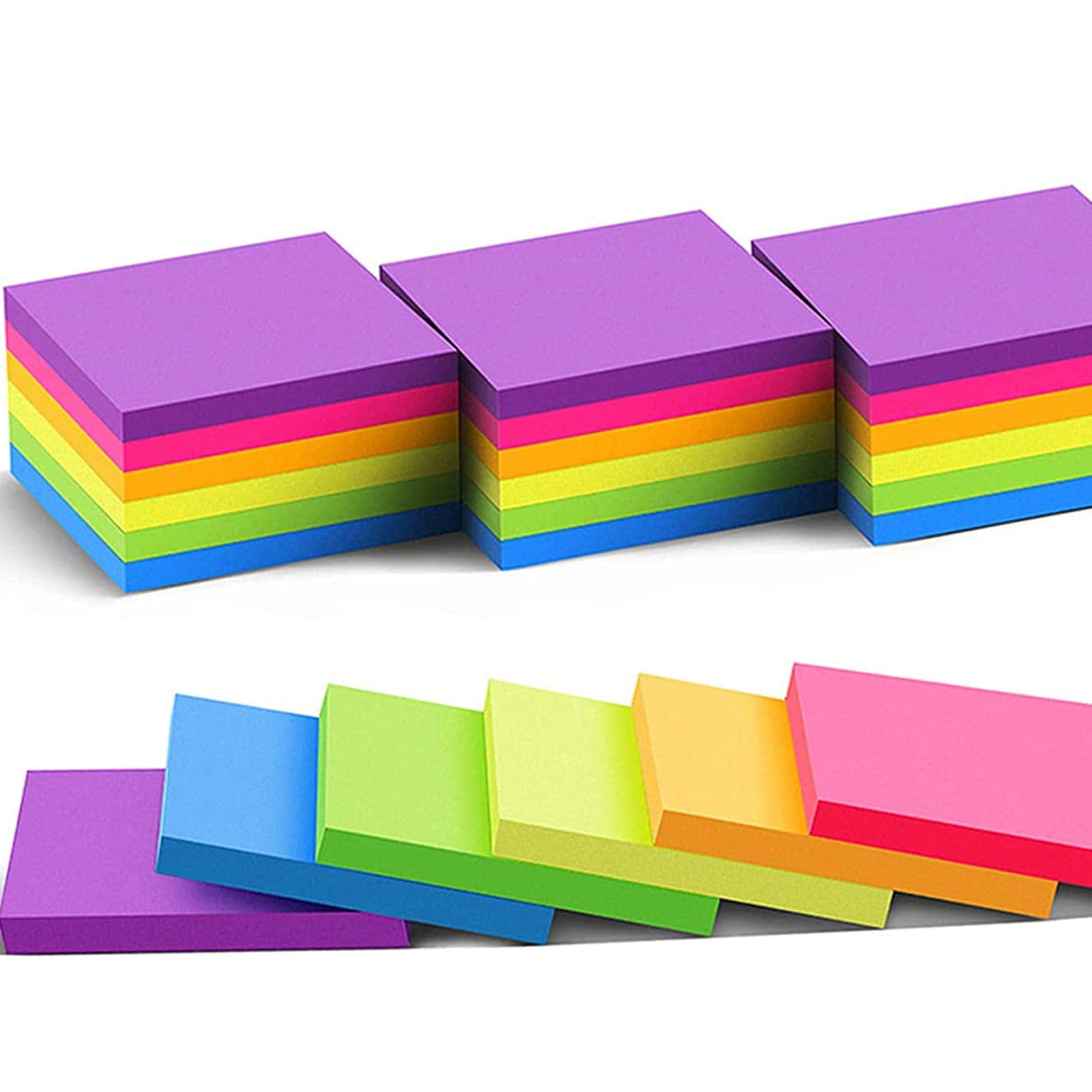 6 sztuk kolor fluorescencyjny  – Sticky Note Dispenser recenzja i cena